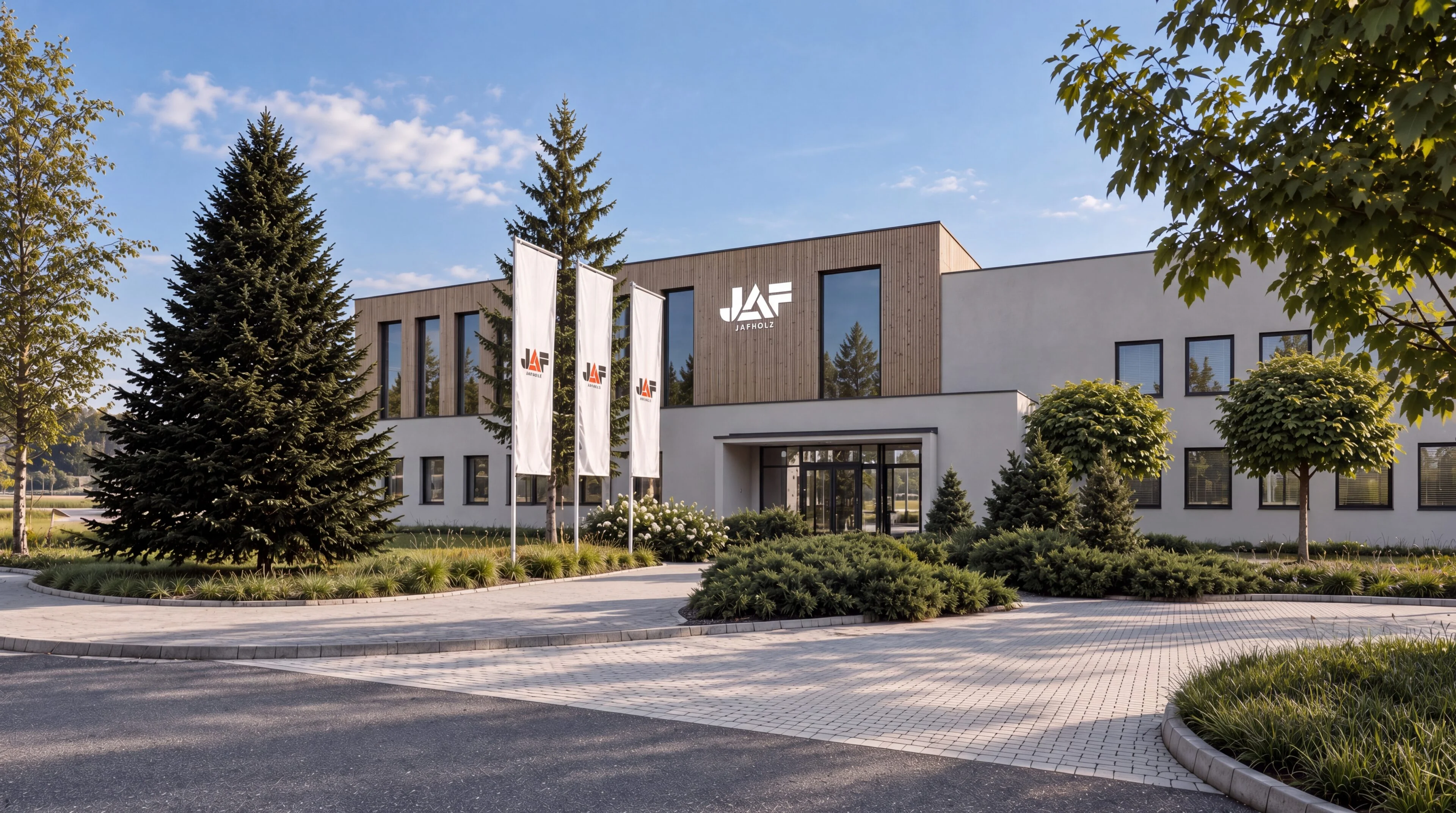 Vizualizácia administratívneho areálu JAF HOLZ – 2022
